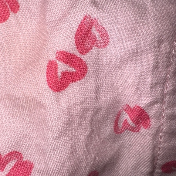 Pink Heart-Patterned Kids Overalls - Carters - Picture 4 of 4